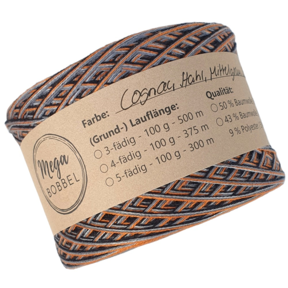 Cognac-Stahl-Mittelgrau-Schwarz (OV24)