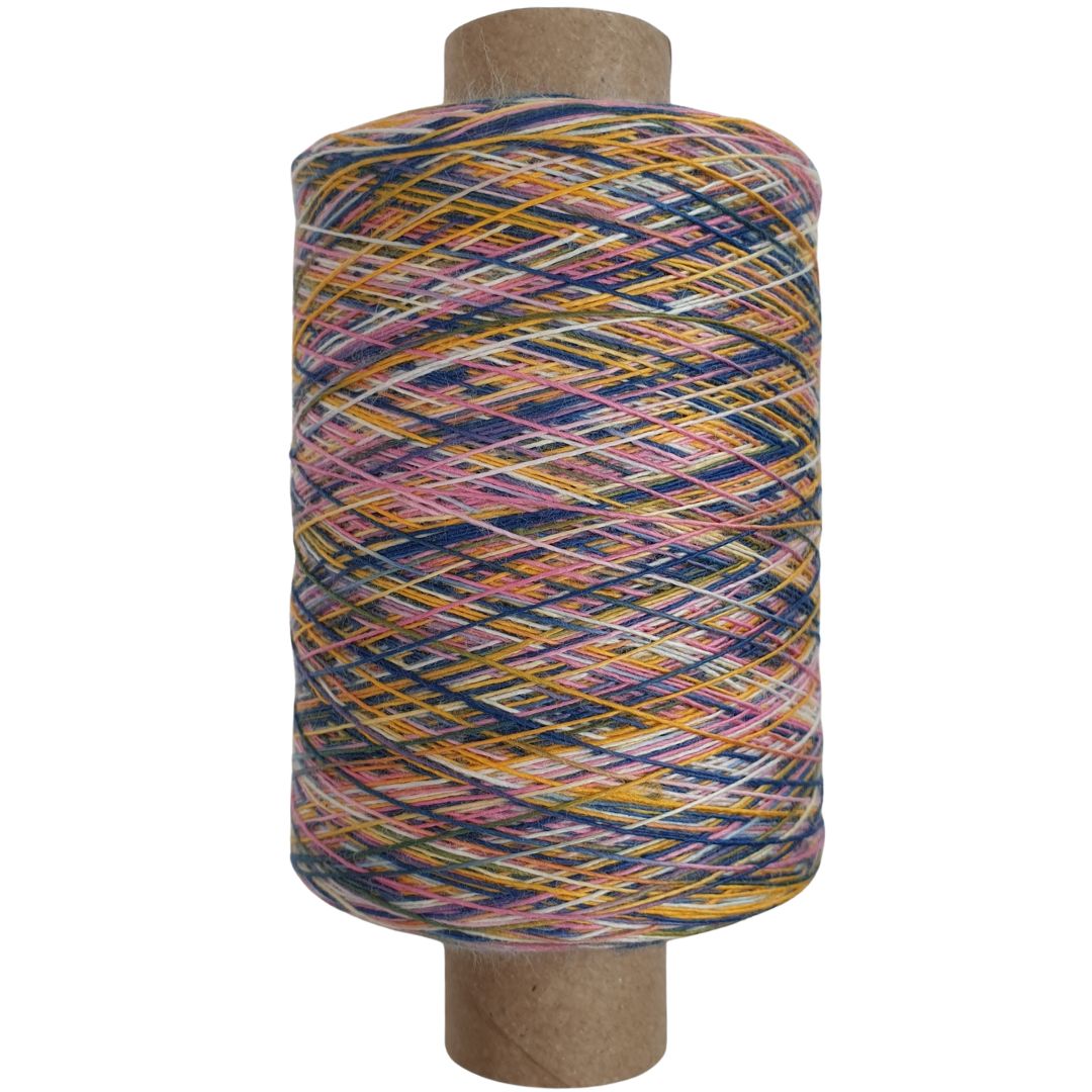 Effektgarn - 09 Rainbow White - (BG83) - 1000m
