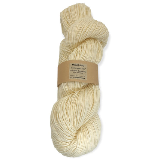 (3) Roh- / Sockenwolle - 75% Wolle / 25% Polyamid (6fädig-17/6)